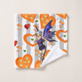 Serviettes de toilette Fairy Gris & Blanc (Gant de toilette)