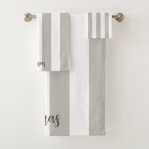 Serviettes de toilette Gris Polkadot