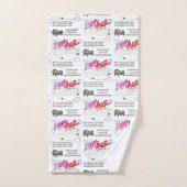 Serviettes de toilette Où est maman ? (Serviette à main)