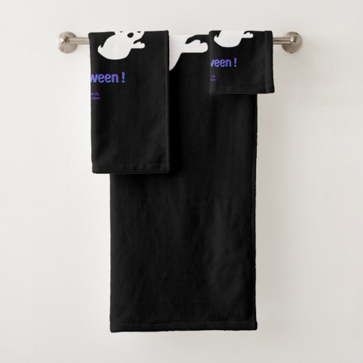 Serviettes de toilette Spooktacular Ghosts (En situation)