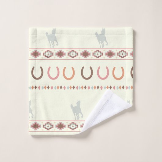 Serviettes de tribal de cheval (Gant de toilette)