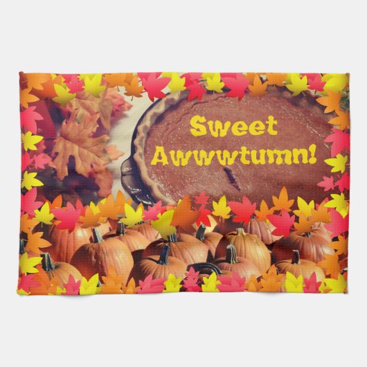 Serviettes décoratives Citrouille de cuisine d'aut (Horizontal)
