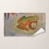 Serviettes d'étang de grenouilles (Serviette à main)