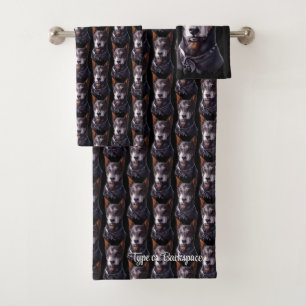 Serviettes Doberman Ensemble Personnalisé Serviett