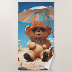 Serviettes d'ours pour le plaisir sur la plage et