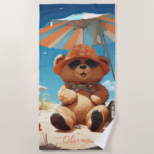 Serviettes d'ours pour le plaisir sur la plage et (Devant)