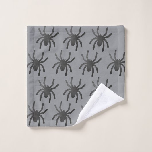 Serviettes éffrayant Spider Halloween (Gant de toilette)