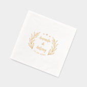 Serviettes empilées à l'huile dans un style rétro  (Gauche)