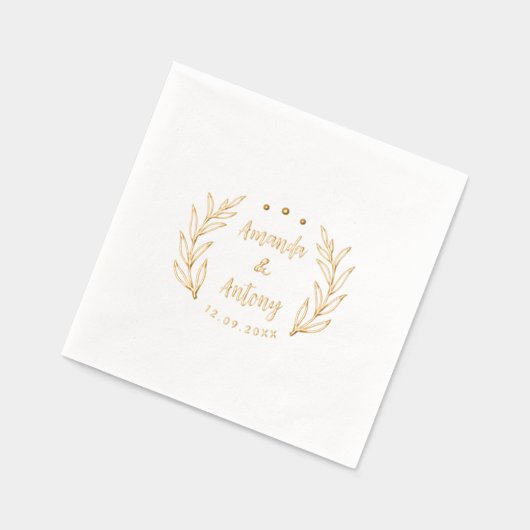 Serviettes empilées à l'huile dans un style rétro  (Gauche)