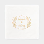 Serviettes empilées à l'huile dans un style rétro  (Recto)