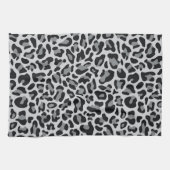 Serviettes Empreinte de léopard gris Retro (Horizontal)