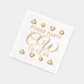 Serviettes en aluminium pour soirée poker et enter (Gauche)