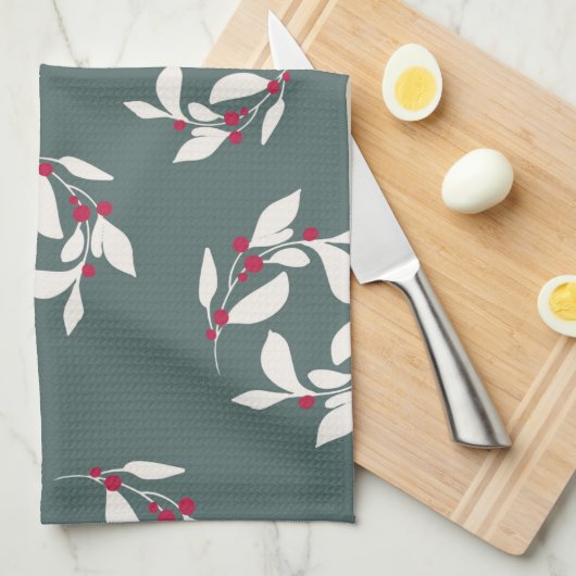 Serviettes en feuilles d'olive (Quart Plié)