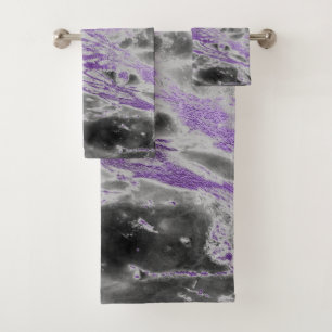 SERVIETTES EN MARBRE NOIR PURPLE