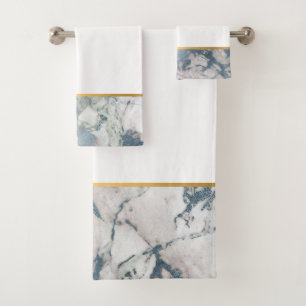 SERVIETTES EN MARBRE NUAGE BLANC