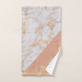 Serviettes en marbre Peach Pastel doux (Serviette à main)