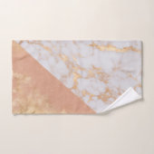 Serviettes en marbre Peach Pastel doux (Serviette à main)