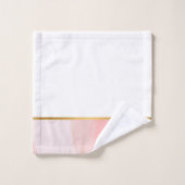 SERVIETTES EN MARBRE ROSE OR (Gant de toilette)