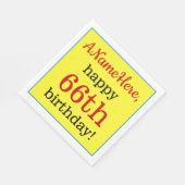 Serviettes en papier 66e anniversaire (Coin)