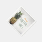 Serviettes en papier à ananas tropical (Coin)