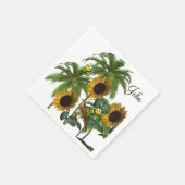 Serviettes en papier à bulbe de tournesol (Coin)
