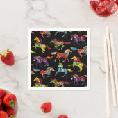 Serviettes en papier à cheval (En situation)