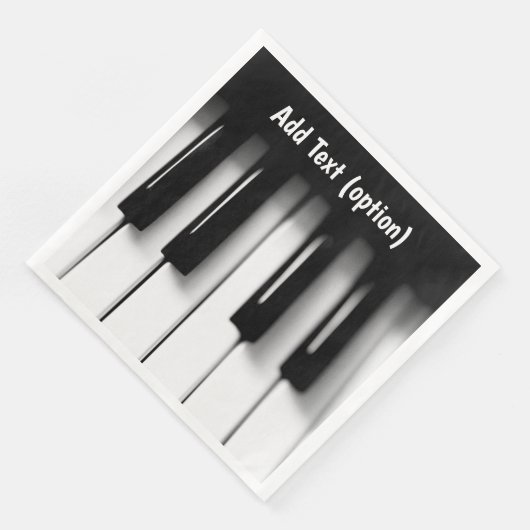 Serviettes en papier à clés de piano (Coin)