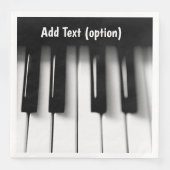 Serviettes en papier à clés de piano (Devant)