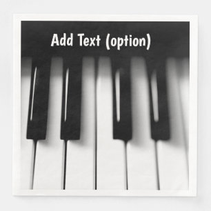 Serviettes en papier à clés de piano