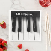 Serviettes en papier à clés de piano (En situation)