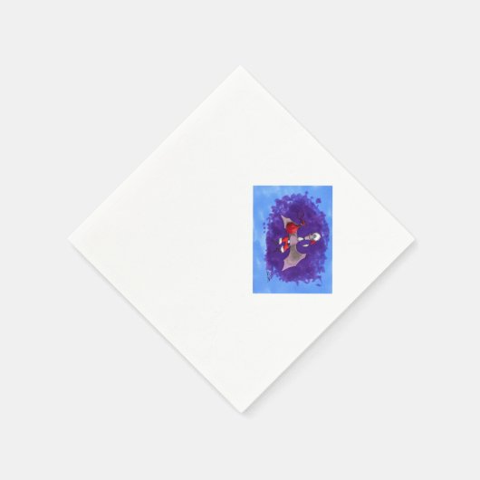 serviettes en papier à cocktail père Noël Bat (Coin)