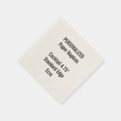 Serviettes en papier à cocktail petit ECRU personn (Coin)