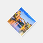 Serviettes en papier à cocktail standard blanc, Mo (Coin)