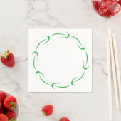 Serviettes en papier à motif fléché (En situation)