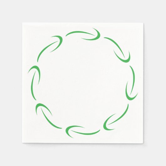 Serviettes en papier à motif fléché (Devant)