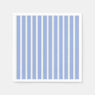 Serviettes en papier à motif rayure verticale bleu