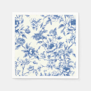 Serviettes en papier à motifs floraux de style chi