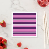 Serviettes en papier à rayures (En situation)