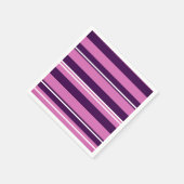 Serviettes en papier à rayures (Coin)
