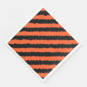 serviettes en papier à rayures Halloween (Coin)
