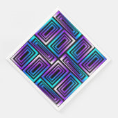 serviettes en papier à rectangles géométriques (Coin)