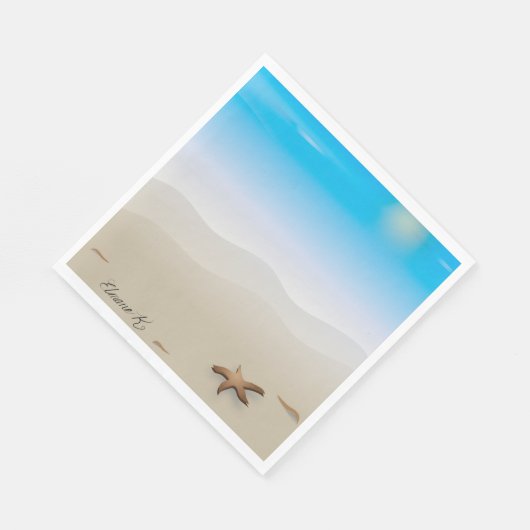 Serviettes en papier à thème Starfish Seashell (Coin)