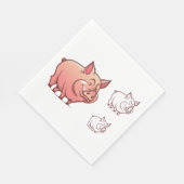 Serviettes en papier à trois cochons (Coin)