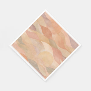 Serviettes en papier abstraites Coucher de soleil