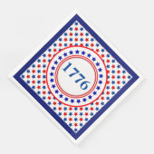 Serviettes en papier América 1776 (Coin)