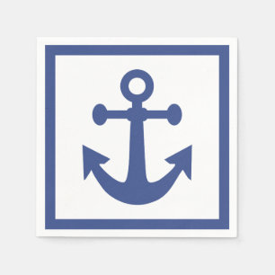 Serviettes en papier Ancre nautique