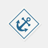 Serviettes en papier Ancre nautique (Coin)