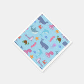 Serviettes en papier Animaux marins, Fête sous la (Coin)