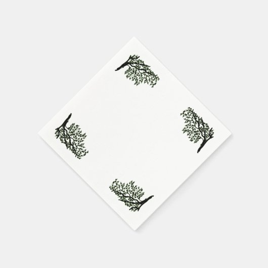 Serviettes en papier - Arbre pleureur (Coin)