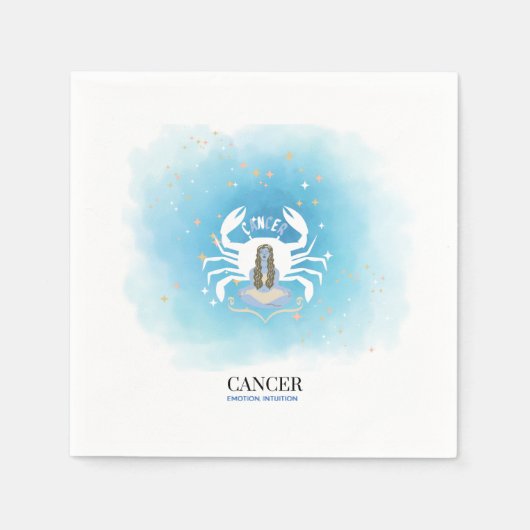 Serviettes en papier Astrologie à l'aquarelle - Ca (Devant)